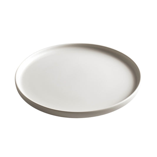 DRCO Minimalist Matte Ceramic Dinner Plate - 10-Inch Round Serving Plate